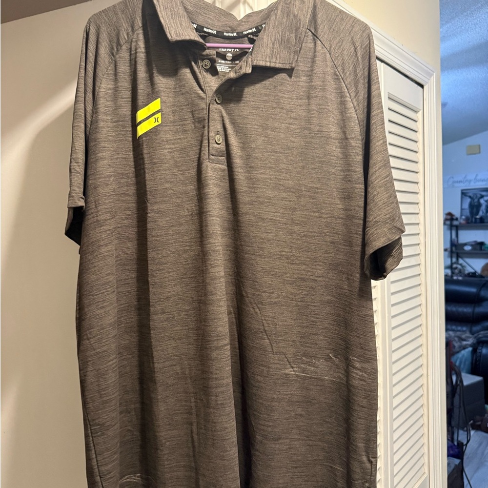 Men's Brownish Green Polo Shirt